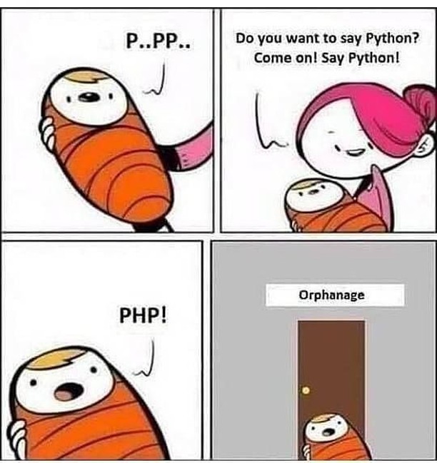 PHP orphan baby meme