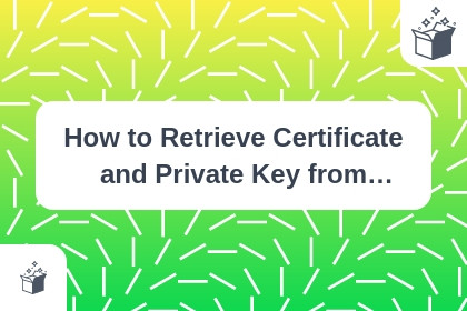 How to Retrieve Certificate and Private Key from Laravel Forge Server cover