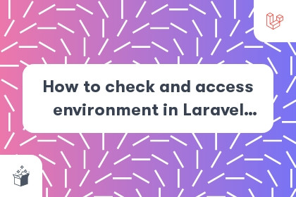 How to check and access environment in Laravel Blade view? cover