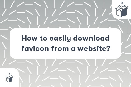 How to easily download favicon from a website? cover