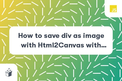 How to save div as image with Html2Canvas with AJAX request cover