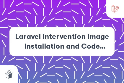 Laravel Intervention Image Installation and Code Example cover