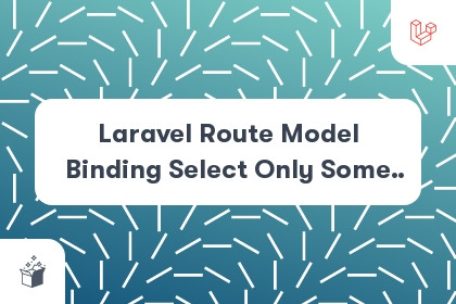 Laravel Route Model Binding Select Only Some Columns cover